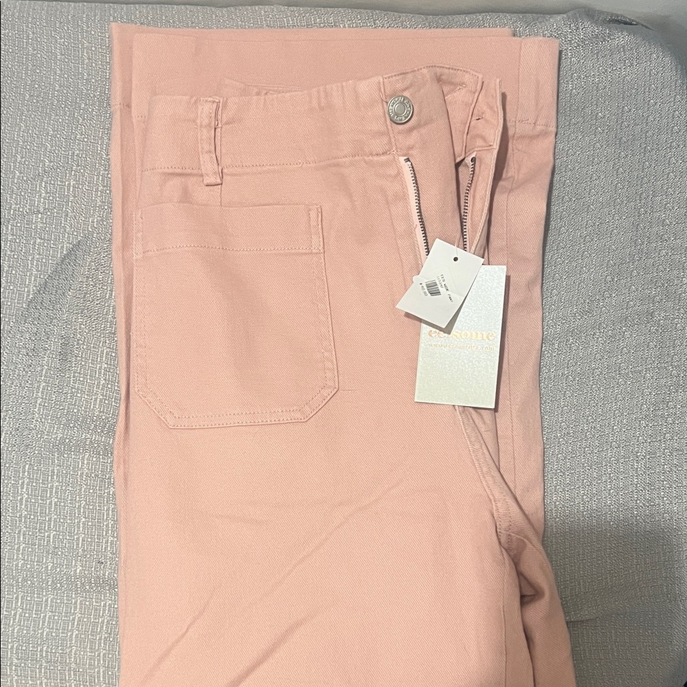 eesome Pink Flare & Wide Leg Jeans